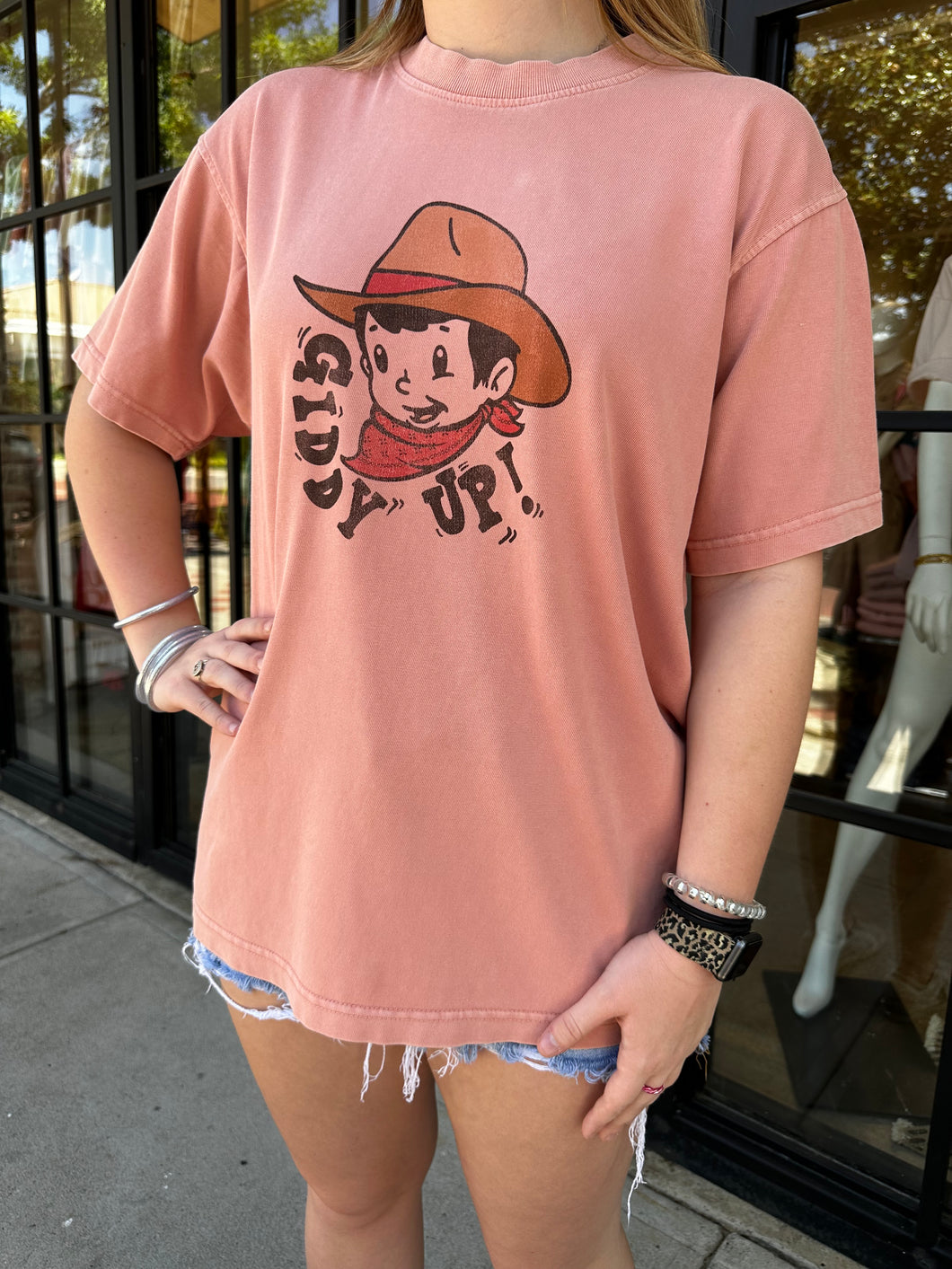 The Giddy Up Oversized Graphic T-Shirt