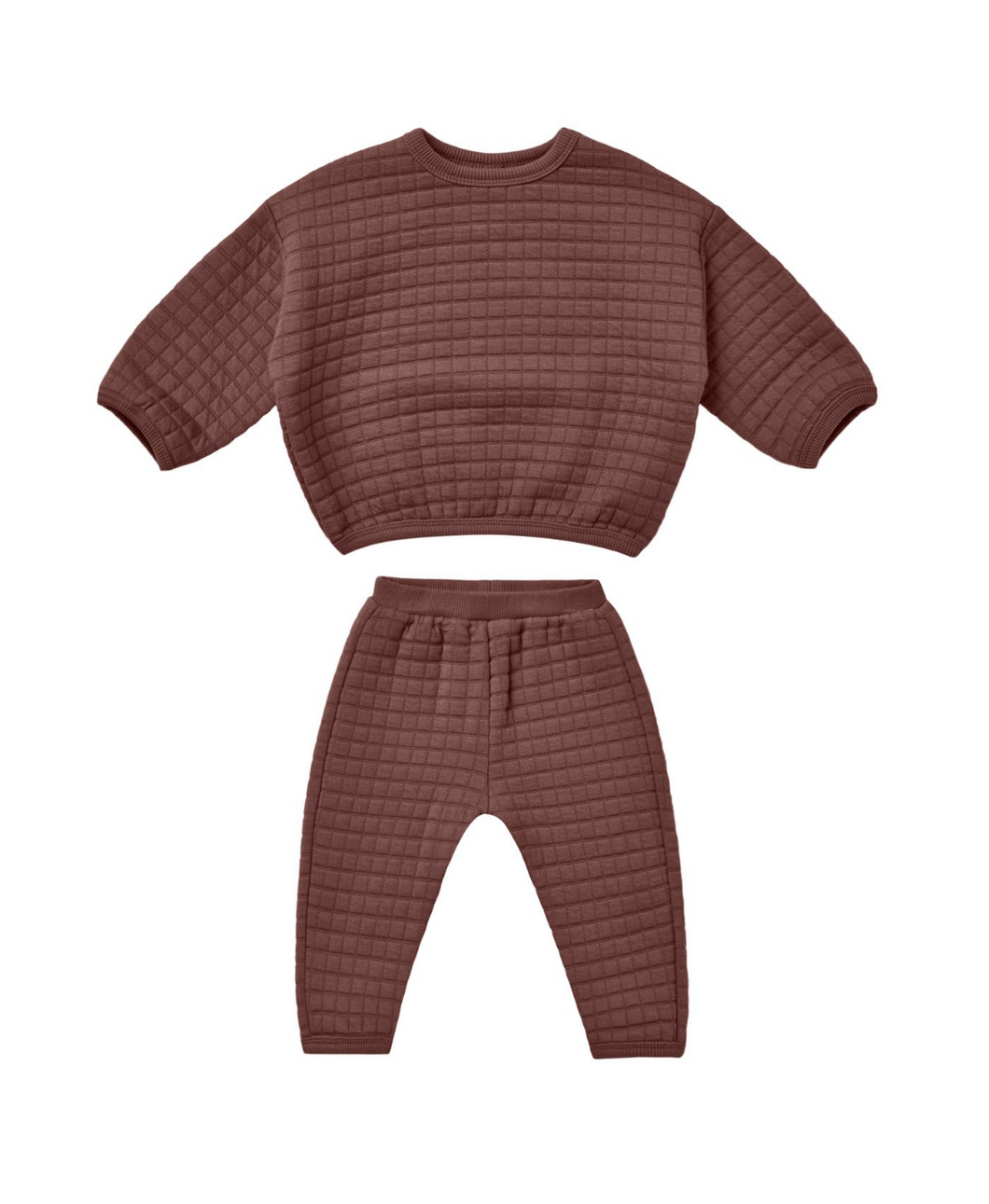 quilted sweater + pant set