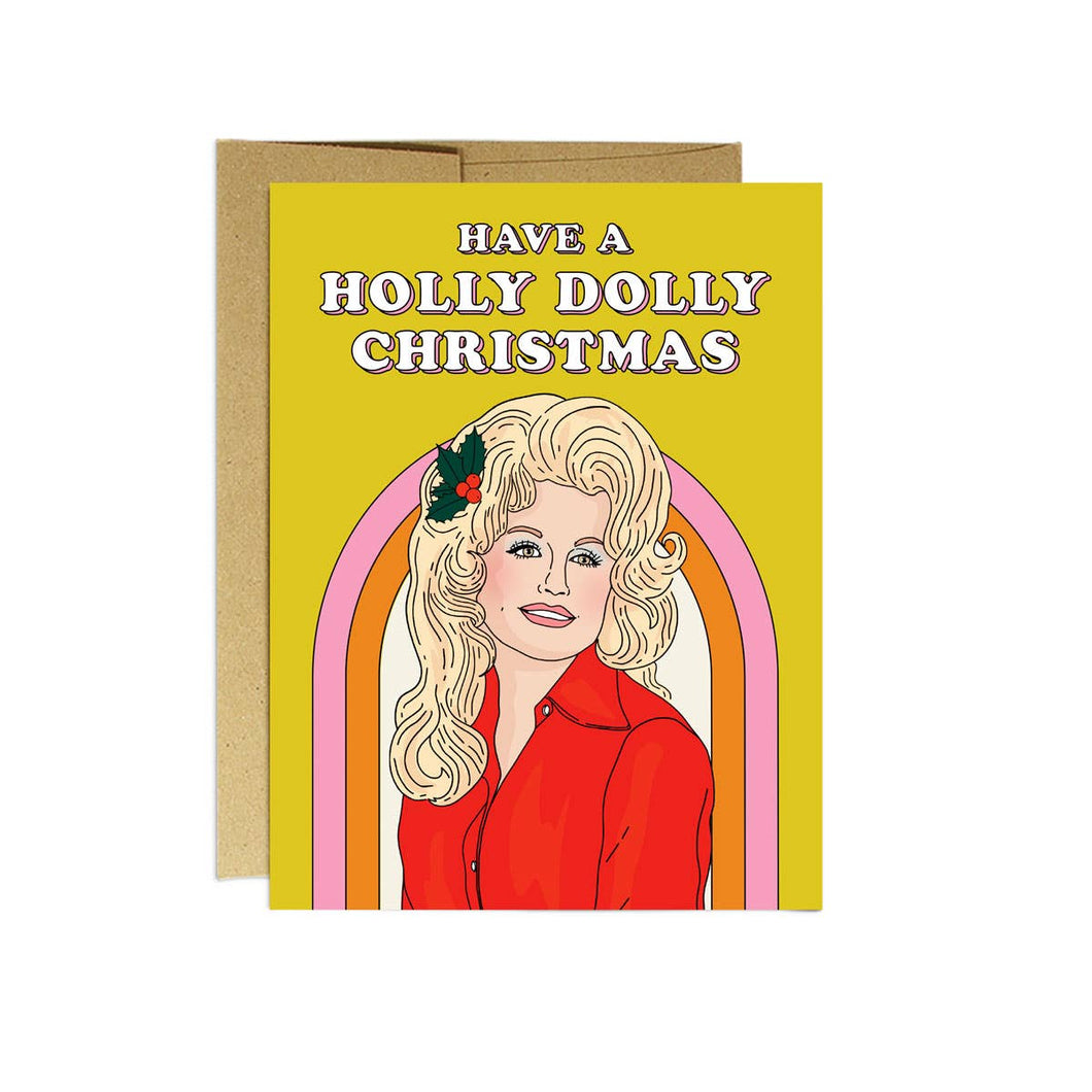 Party Mountain Paper co. - Holly Dolly Christmas | Christmas Card