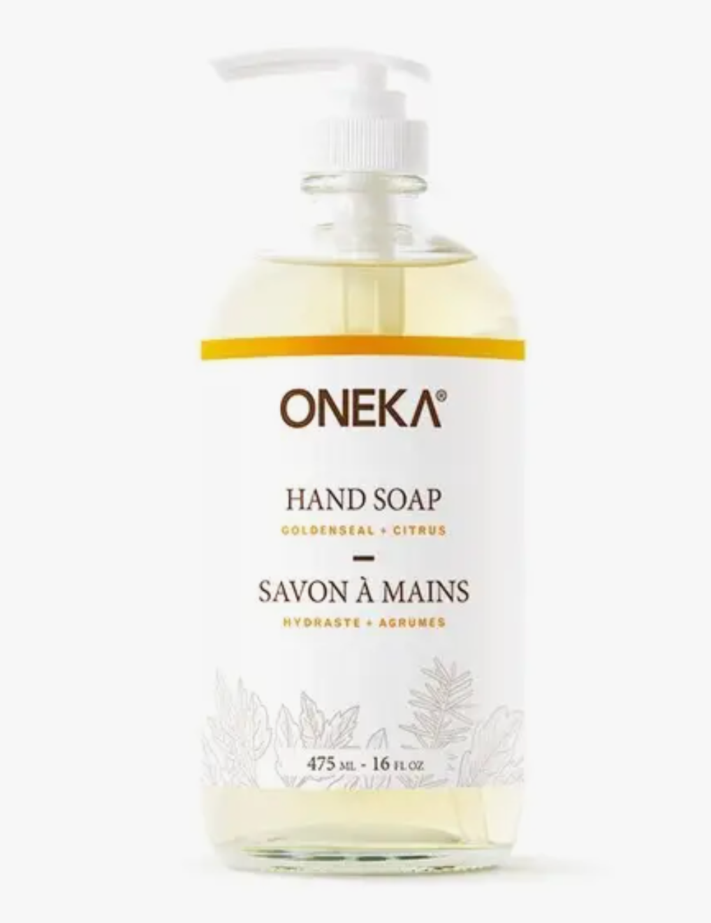 16 oz Oneka Goldenseal and Citrus Hand Soap
