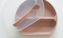 Silicone Suction Plate With Lid and Spoon