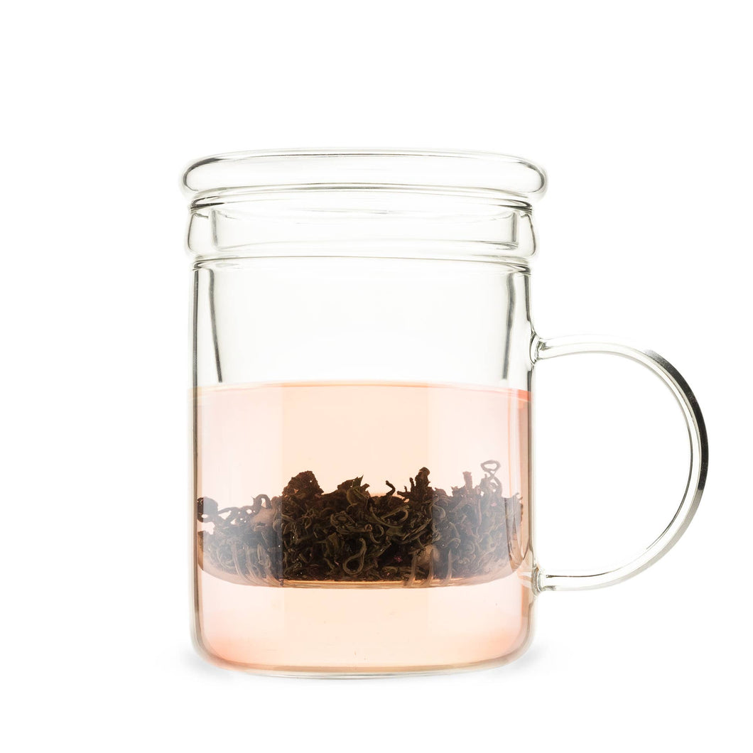 Glass Tea Infuser Mug by Pinky Up